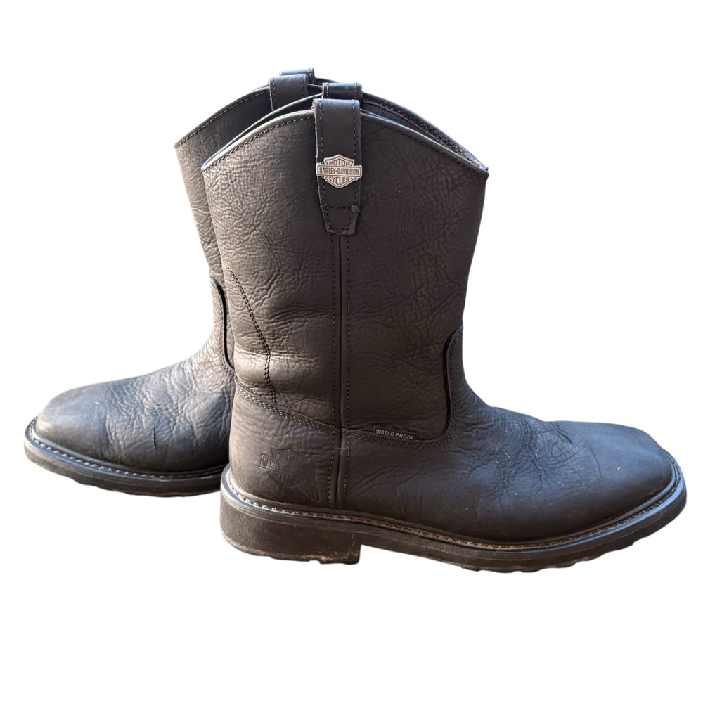 Harley-Davidson Altman Brown 10-Inch Sz 12M Waterproof Motorcycle Boots D93561